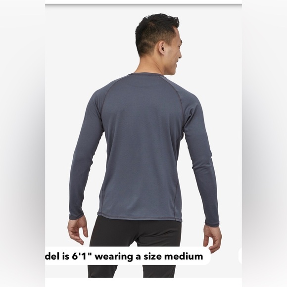 Patagonia Men’s Capilene Midweight Crew in HAGO Brown  , size M - Picture 8 of 13